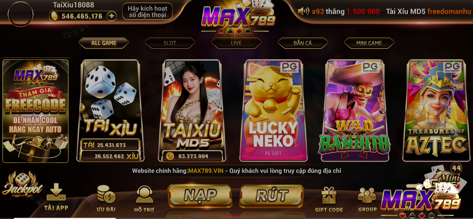Mục đích Max789 triển khai các khuyến mãi
