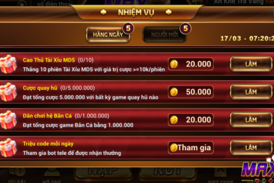 Khuyến mãi Max789 – ưu đãi cho mọi thành viên của cổng game