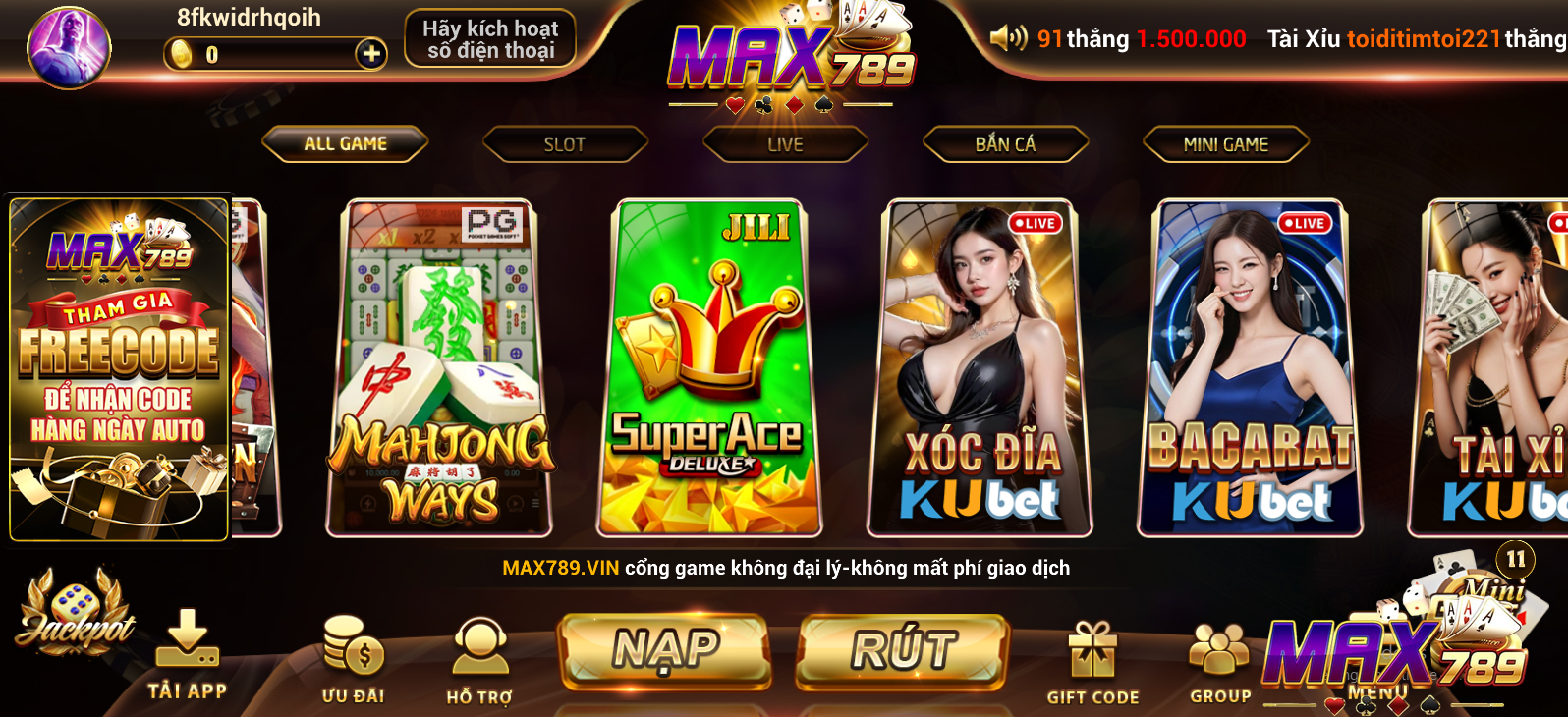 Giải đáp một số thắc mắc về cổng game Max789