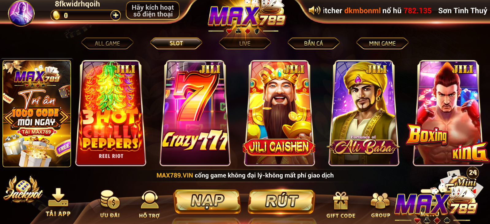 Slot Max789 có gì hấp dẫn?