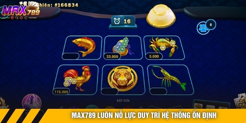 Max789 luôn nỗ lực duy trì hệ thống ổn định