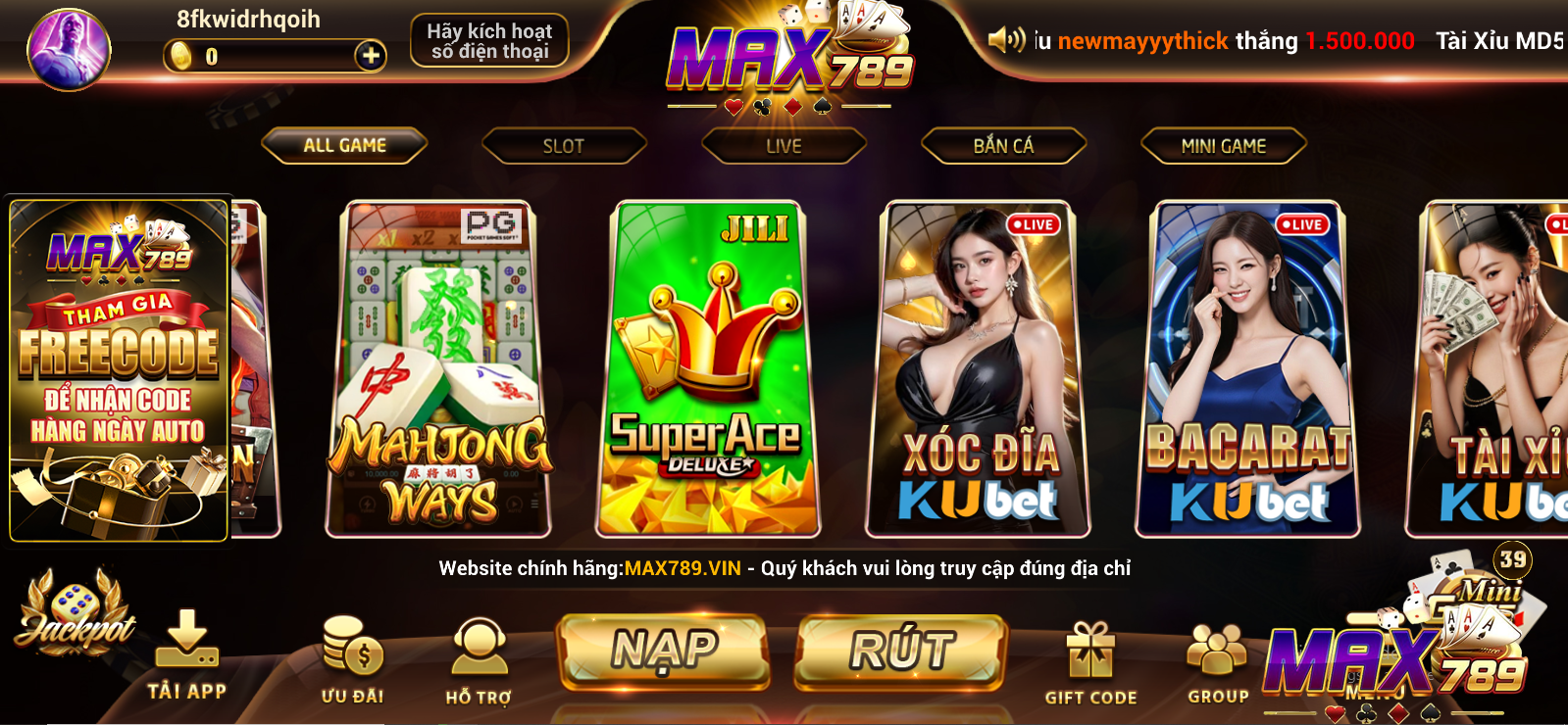 Lý do nên tải ứng dụng Max789