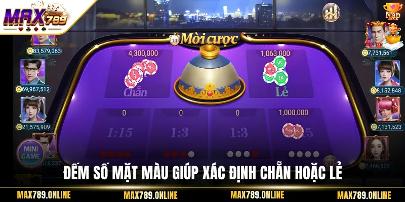 Đếm số mặt màu giúp xác định Chẵn hoặc Lẻ