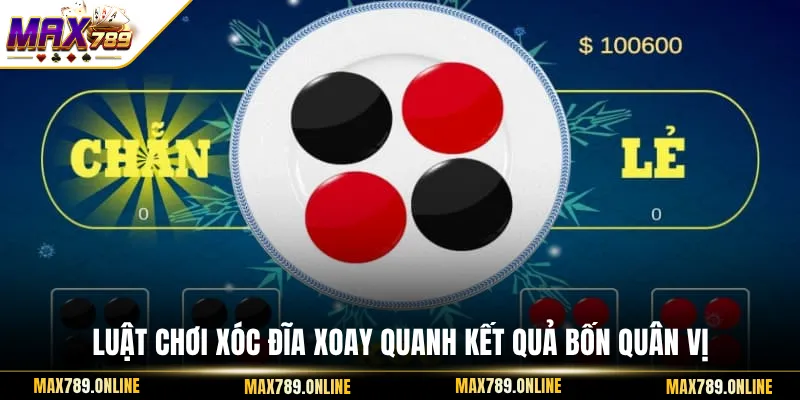 Luật chơi xóc đĩa xoay quanh kết quả bốn quân vị