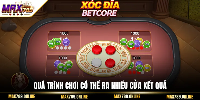 Quá trình chơi có thể ra nhiều cửa kết quả 